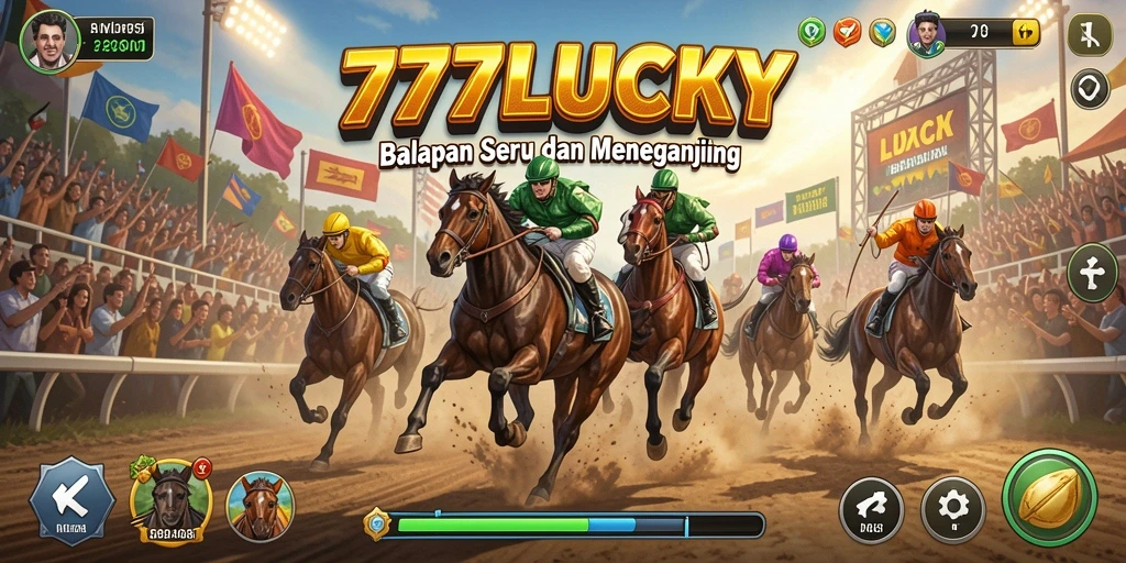 Tampilan gameplay balapan di 777LUCKY yang mendebarkan.