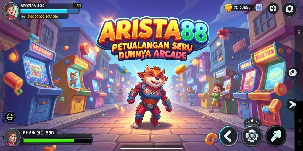 Screenshot ARISTA88 menampilkan aksi seru dalam gameplay Arcade.