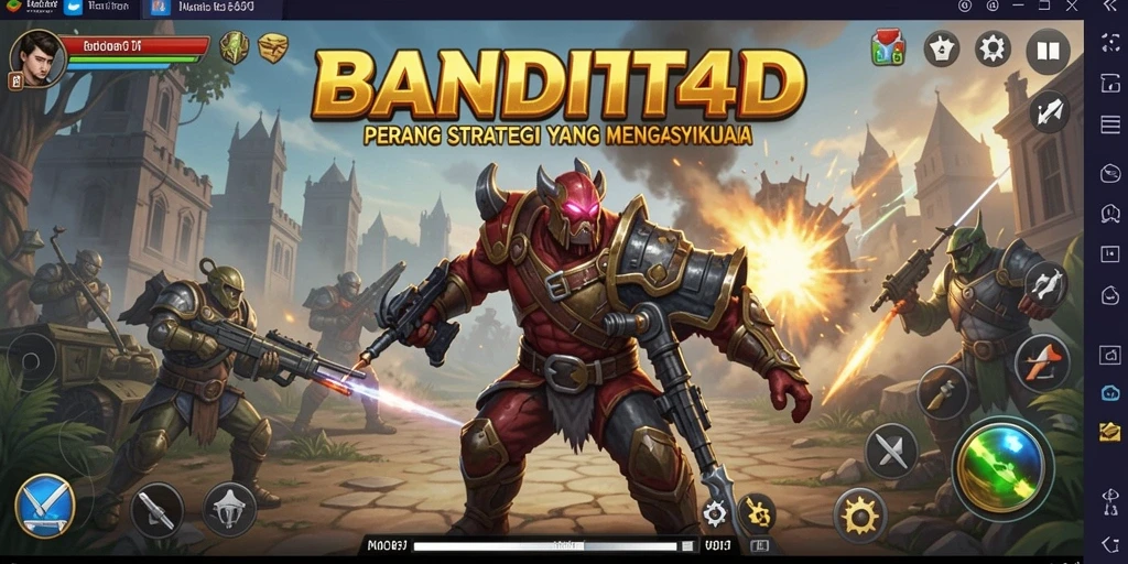 Tampilan gameplay BANDIT4D yang memikat dan strategis.