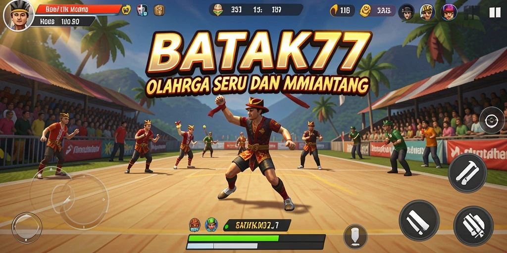 Screenshot utama dari gameplay olahraga BATIK77 yang menarik.