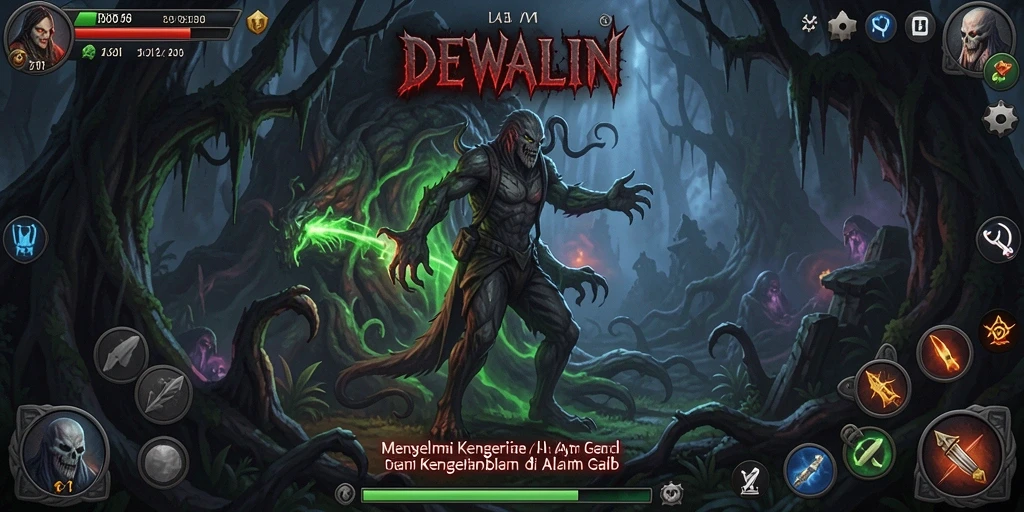 Screenshot DEWALIN menampilkan momen menegangkan dari gameplay horor.