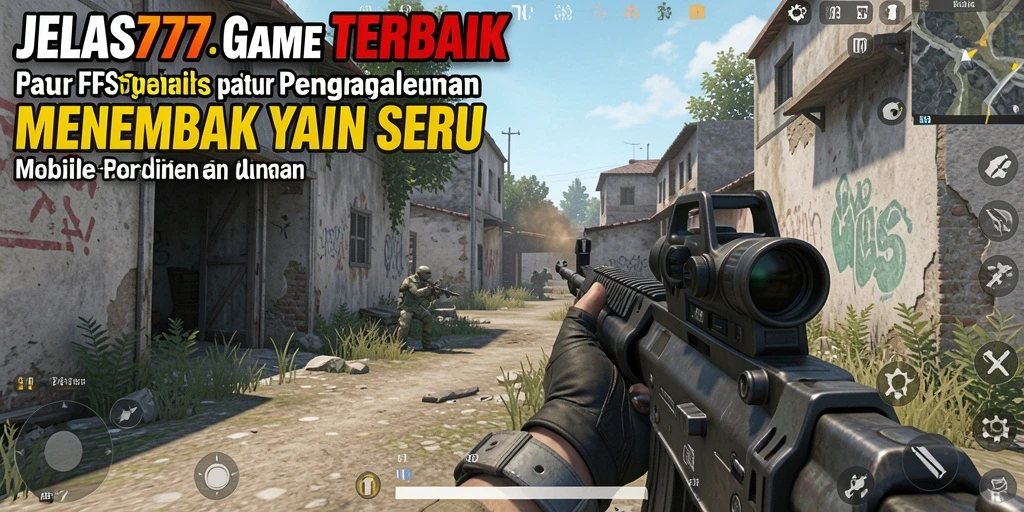Tampilan gameplay JELAS777 dengan aksi tembak menembak yang intens.
