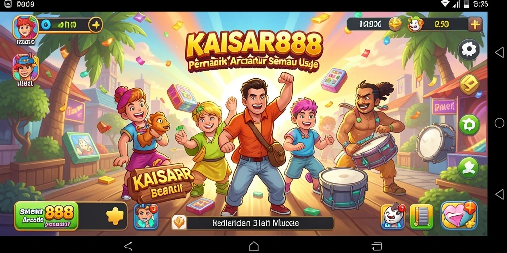 Tangkapan layar gameplay KAISAR888 yang menunjukkan aksi seru di level yang berbeda.