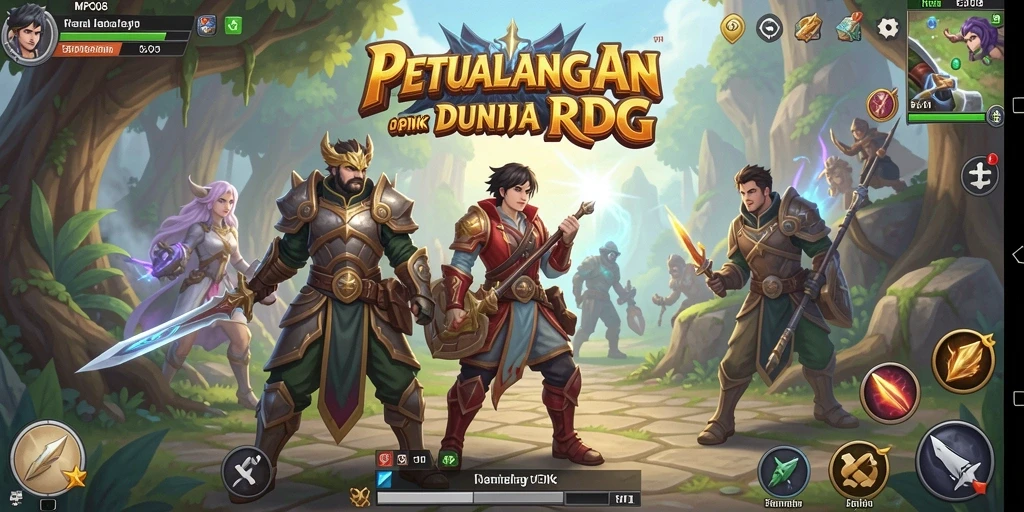 Tangkapan layar MPO08 menunjukkan aksi pertarungan RPG yang mendebarkan.