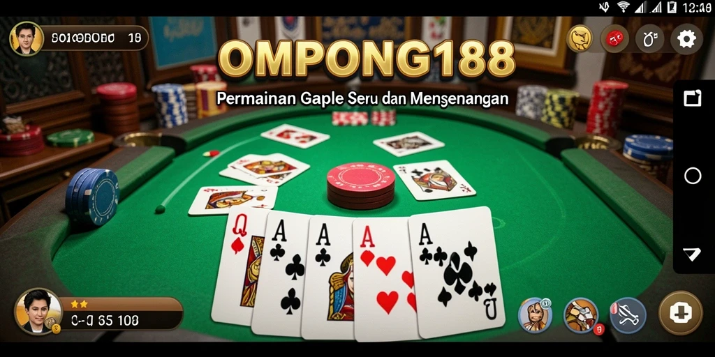 Tampilan gameplay OMPONG188 yang menarik dan interaktif.