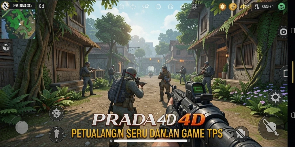 Tampilan aksi intens dari gameplay <strong>PRADA4D</strong> yang seru dan menegangkan.