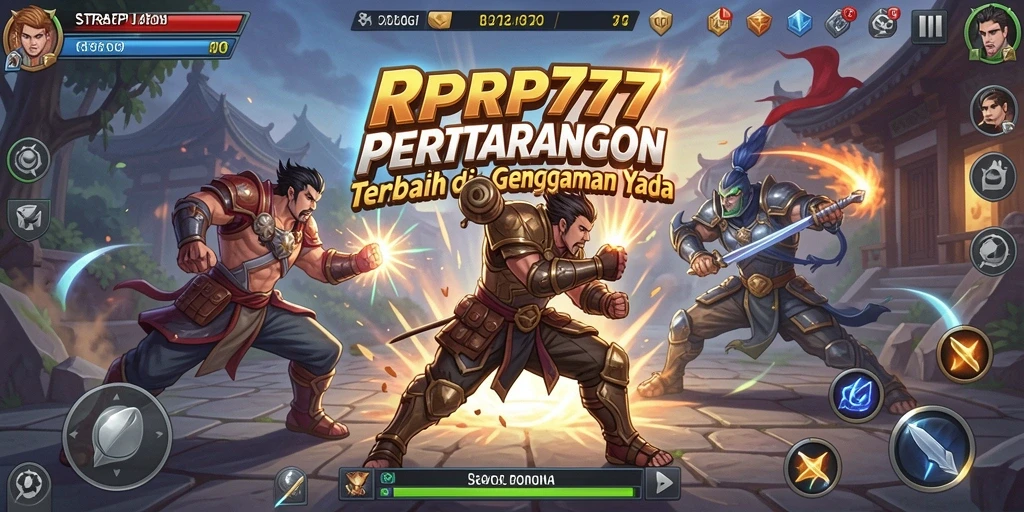 Tampilan gameplay RPRP777 yang mengesankan dengan strategi bertarung.