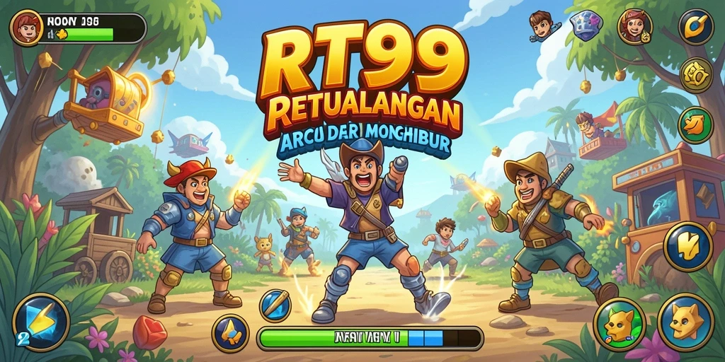 Tampilan gameplay RT99 dengan aksi seru di setiap level.