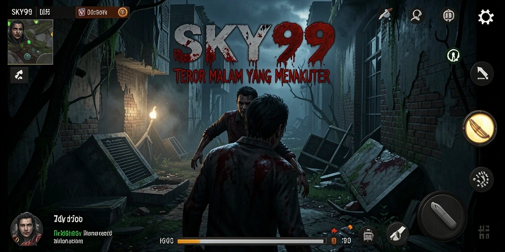 Screenshot gameplay <strong>SKY99</strong> menunjukkan momen-momen menegangkan saat menjelajahi kegelapan.