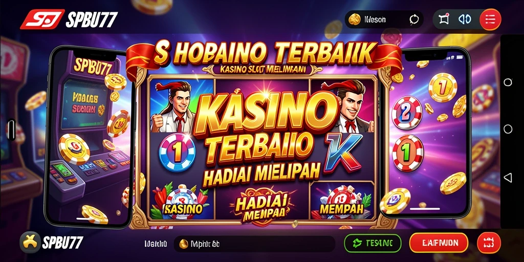 Screenshot gameplay SPBU77 menampilkan suasana kasino yang menarik.