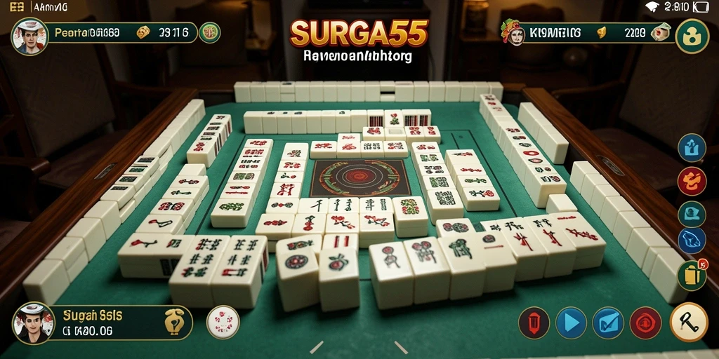 Gameplay Mahjong menarik di SURGA55 dengan tampilan grafis menawan.